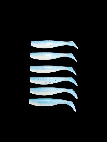 J Minnow 4" KAKADU BLUE Paddle tail soft plastic lure