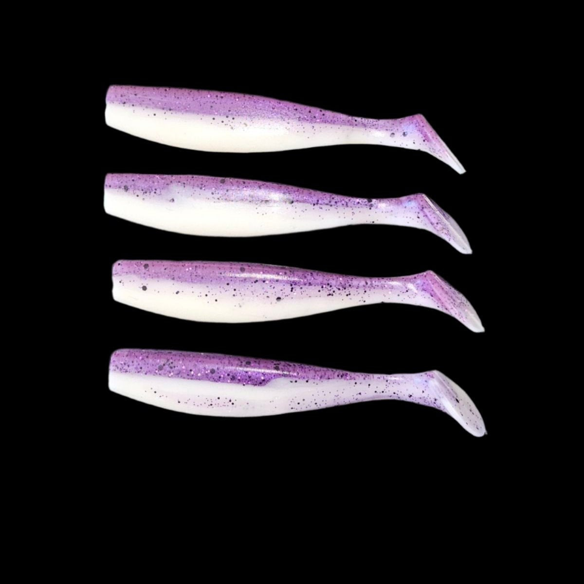 J Minnow 5" JUICY GRAPE Paddle tail soft plastic fishing lure