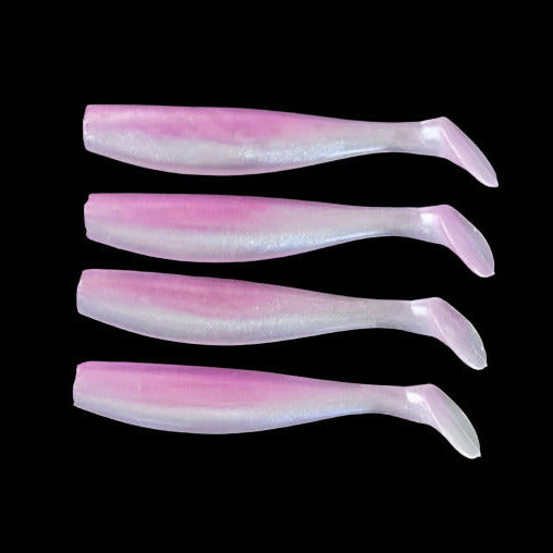 MINNOW 5 INCH - LAVENDER PEARL Paddle tail soft plastic lure