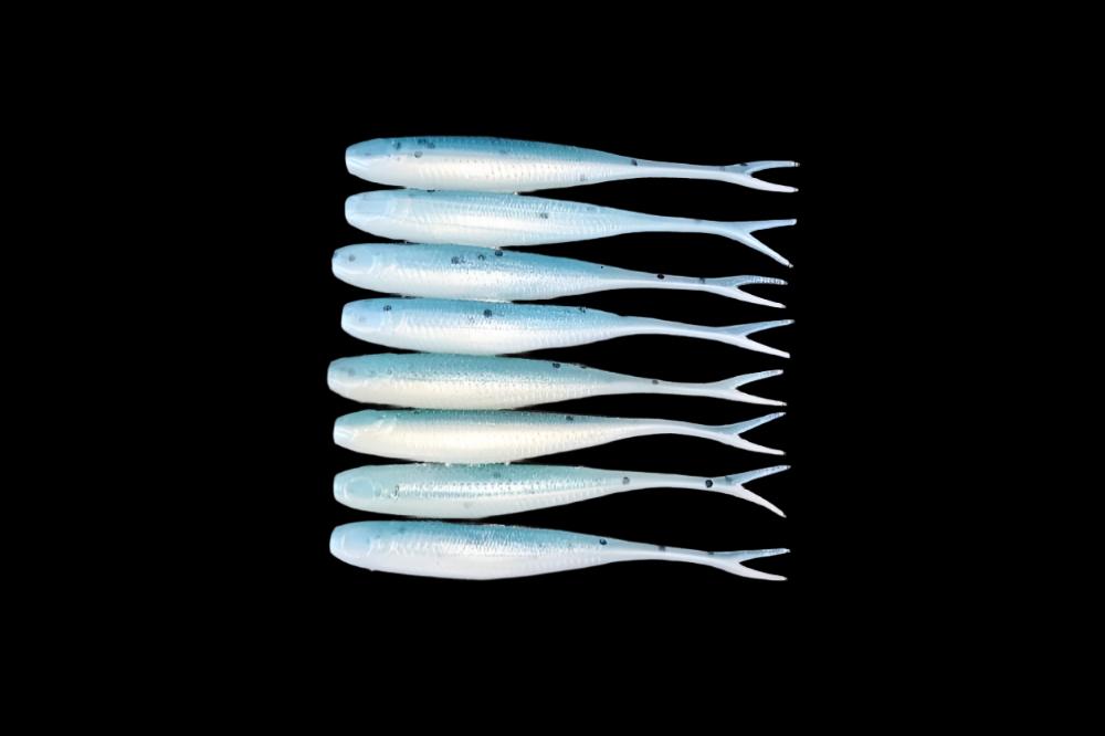 JERK SHAD 4 INCH - KAKADU BLUE soft plastic fishing lure