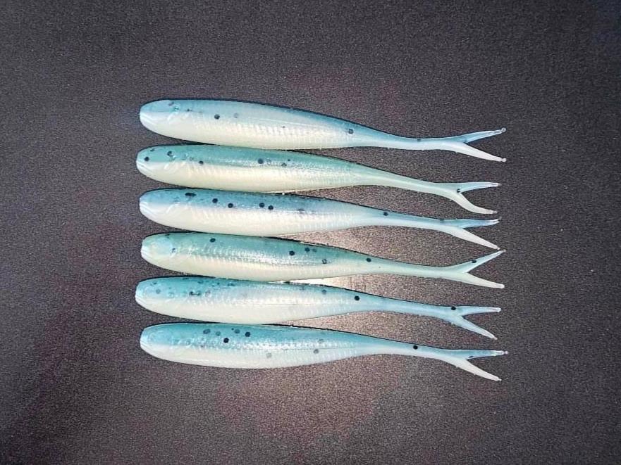JERK SHAD 5 INCH - KAKADU BLUE soft plastic fishing lure