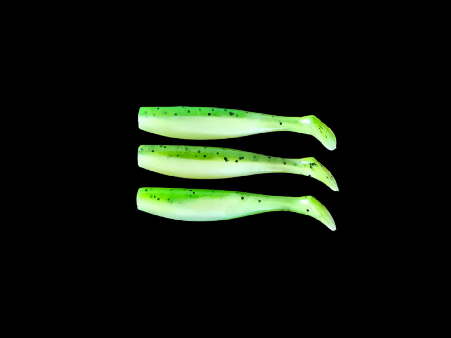 J Minnow 6" BRIGHT GREEN PEARL Paddle tail soft plastic fishing lure