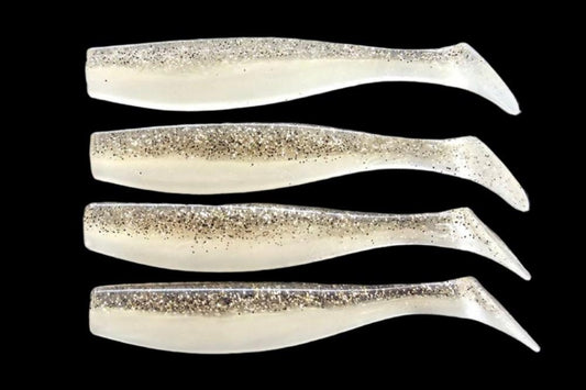 J Minnow 5" GOLDEN HOUR Paddle tail soft plastic lure