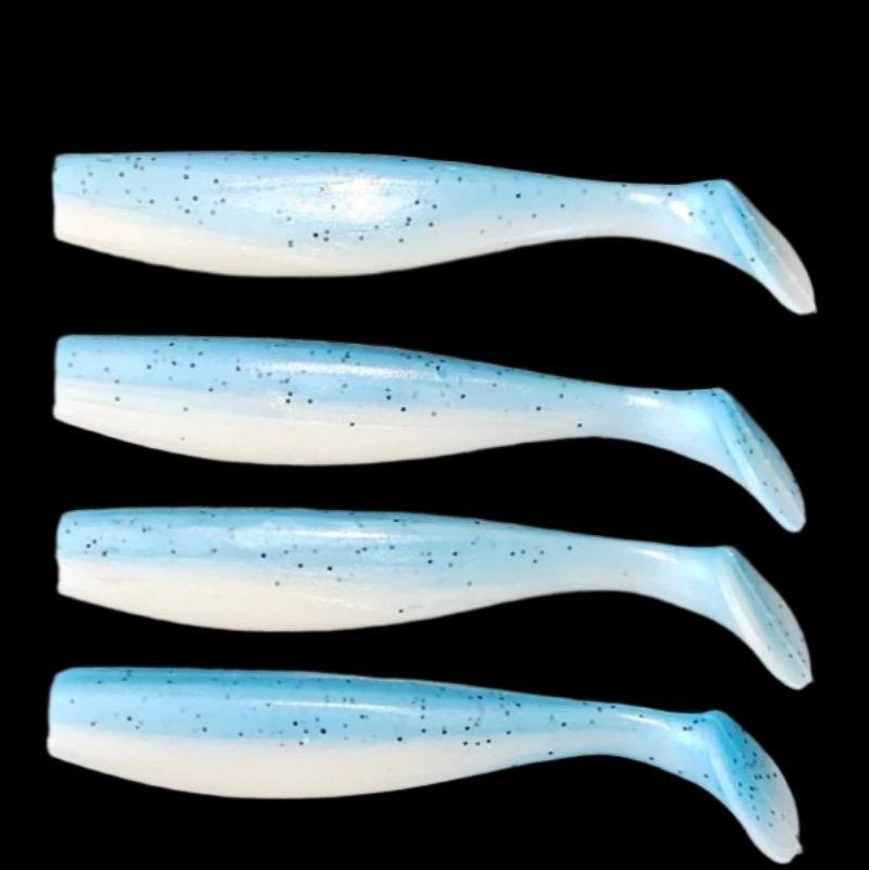 J Minnow 5"  KAKADU BLUE  Paddle tail soft plastic fishing lure