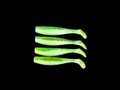 J Minnow 5"  BRIGHT GREEN PEARL  Paddle tail soft plastic fishing lure
