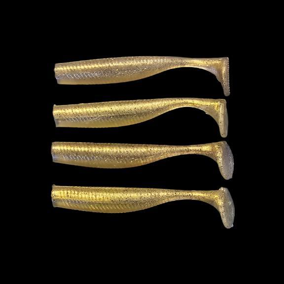 Hammer Tail 5"  LEMON DROP Hammer tail soft plastic fishing lure