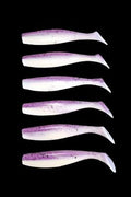 J Minnow 4"  JUICY GRAPE Paddle tail soft plastic lure