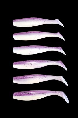 J Minnow 4"  JUICY GRAPE Paddle tail soft plastic lure