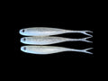 Jerk Shad 7"  WHITE LIGHTNING soft plastic lure