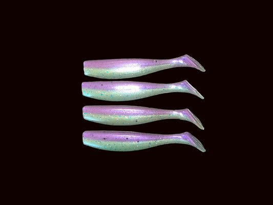 J Minnow 5" THE JOKER Paddle tail soft plastic fishing lure