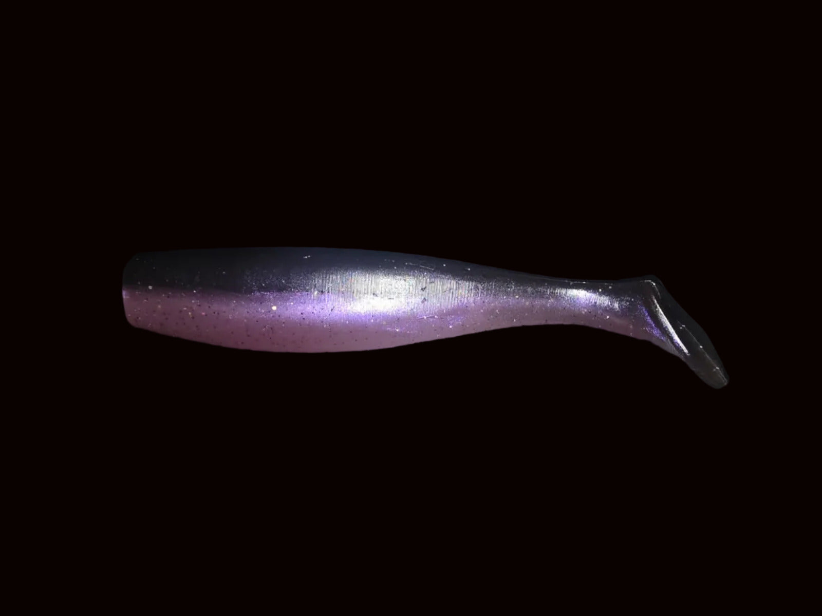 J Minnow 6" PURPLE SHADOW Paddle tail soft plastic lure
