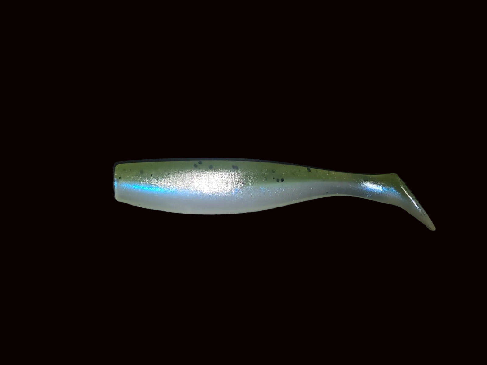 J Minnow 4"  KIWI BLUE Paddle tail soft plastic lure