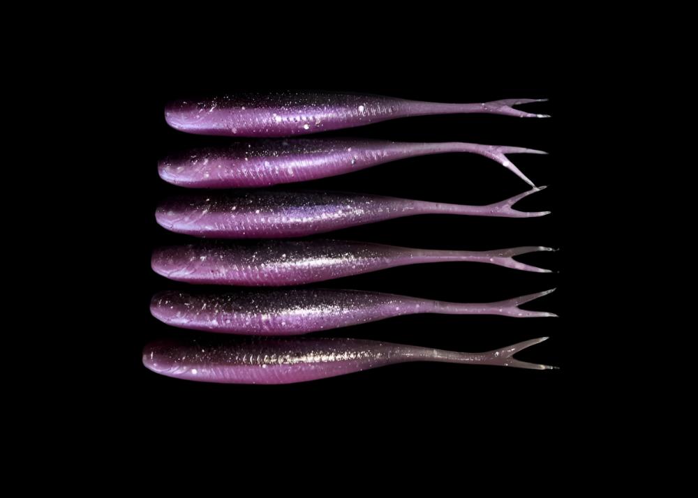Jerk Shad 5" PURPLE SHADOW soft plastic fishing lure