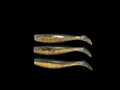 J Minnow 6"  DARK SPARKLE Paddle tail soft plastic fishing lure