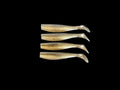 J Minnow 5" GOLD SMOKE  Paddle tail soft plastic lure