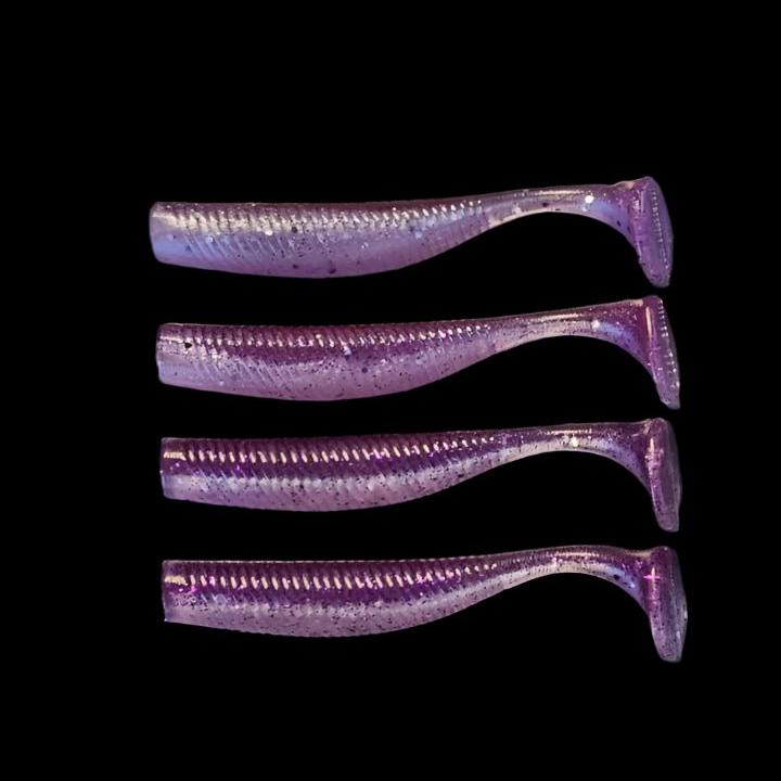 Hammer tail 5" DEEP PURPLE Hammer tail soft plastic fishing lure