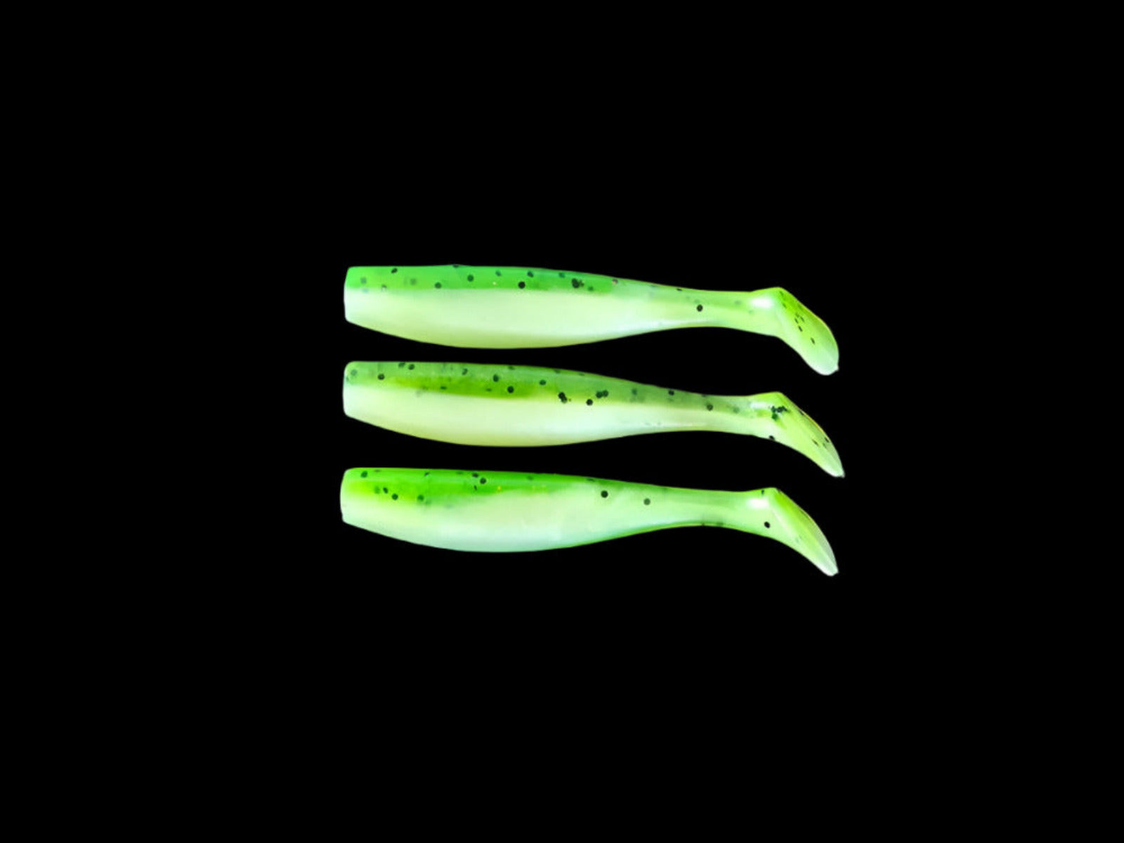 J Minnow 6" BRIGHT GREEN PEARL  Paddle tail soft plastic fishing lure