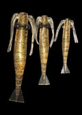 J Prawn 4"  GOLD DUST soft plastic fishing lure