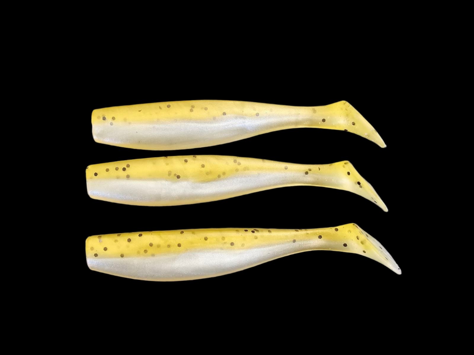 J Minnow 6" PASSIONFRUIT PEARL  Paddle tail soft plastic fishing lure