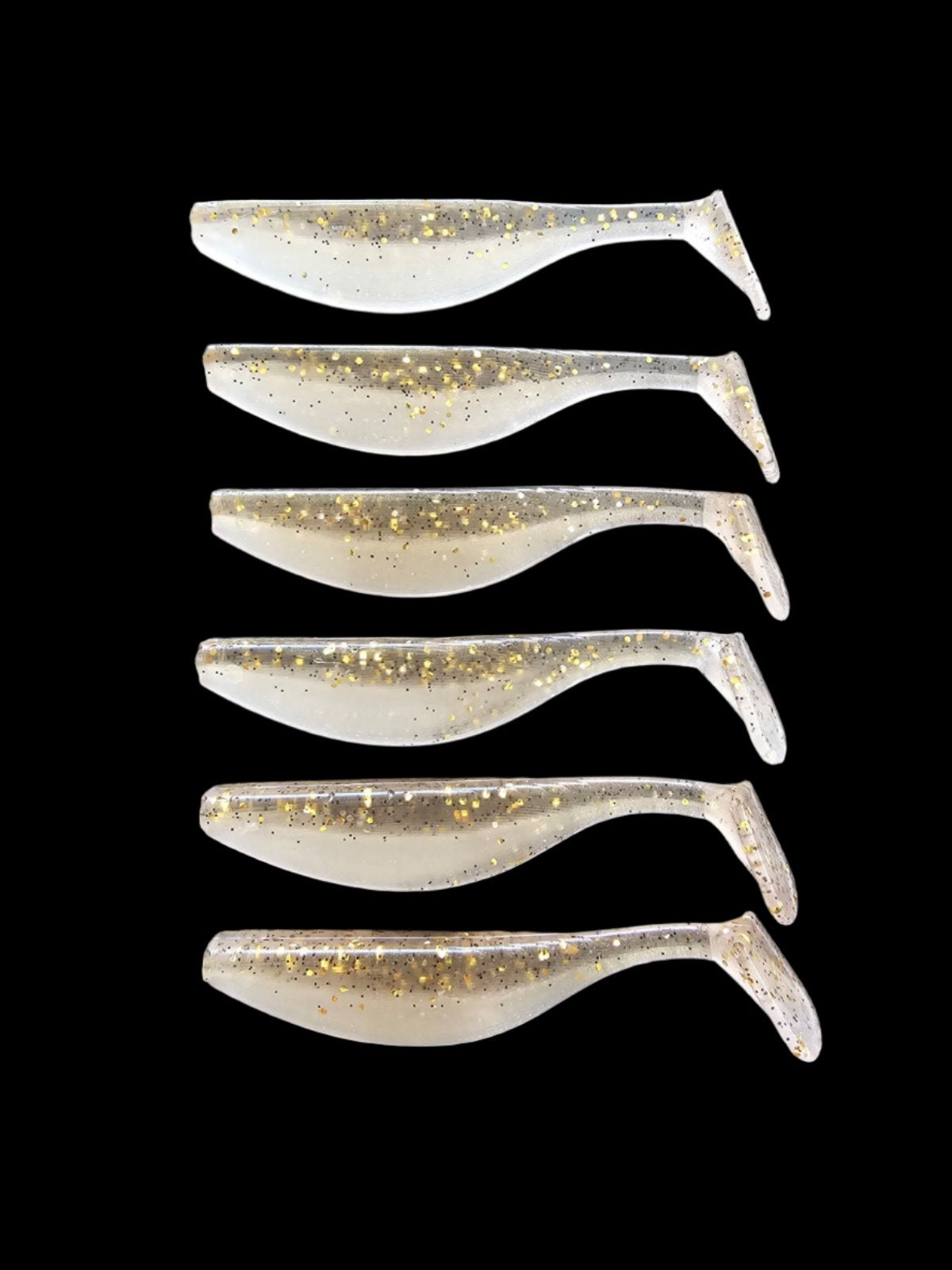 J Shad 4" GOLDEN HOUR Paddle tail soft plastic fishing lure