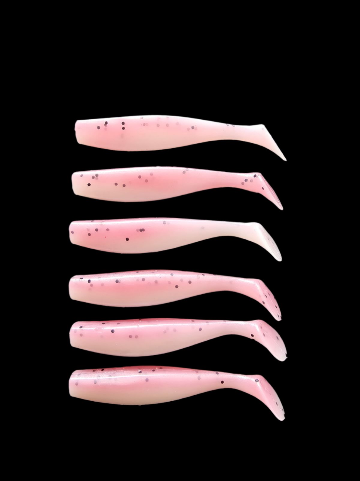 J Minnow 4"  THINK PINK Paddle tail soft plastic fishing lure