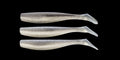 J Minnow 6" SILVER SMOKE Paddle tail soft plastic fishing lure