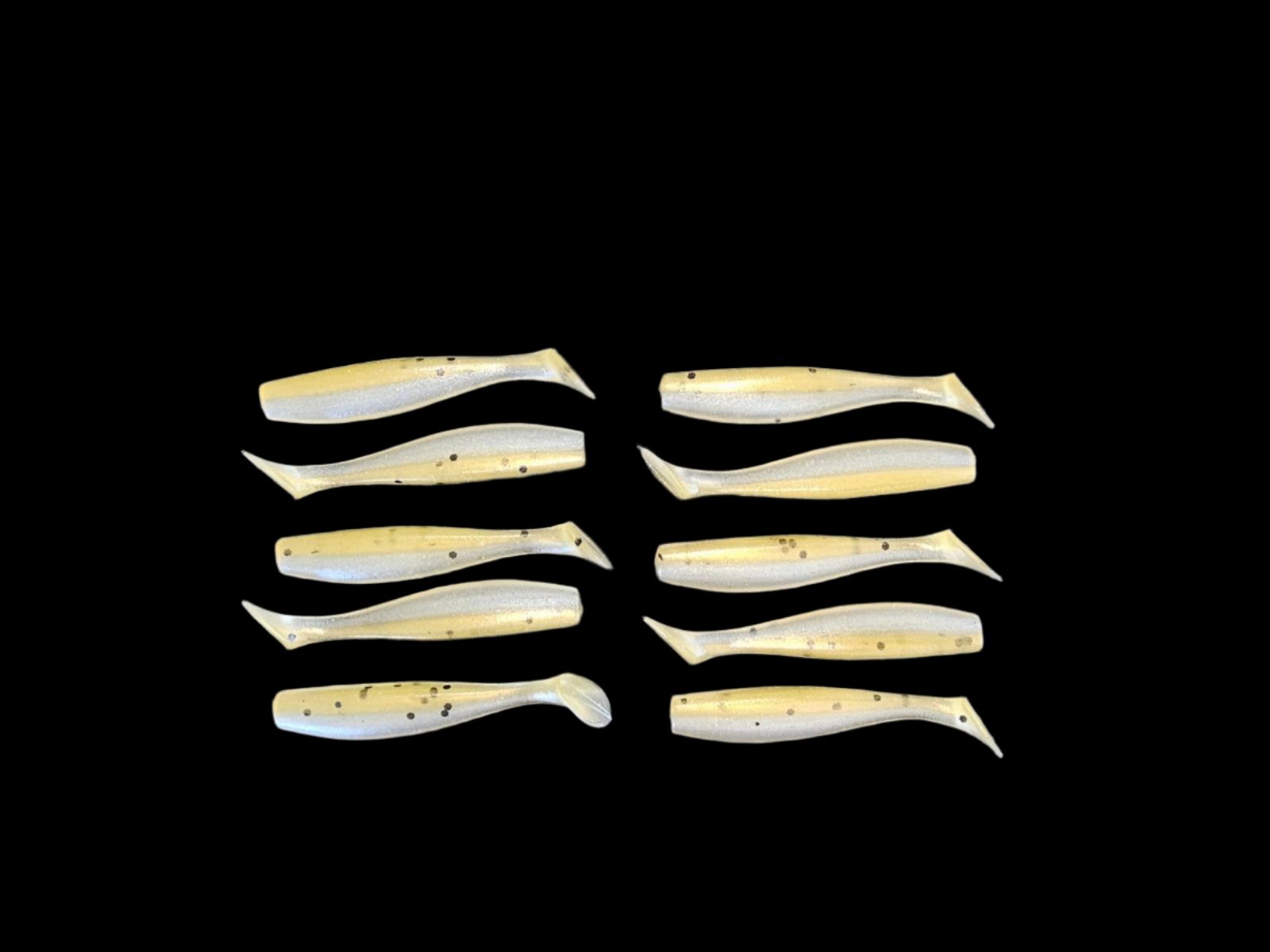 J Minnow 3" PASSIONFRUIT PEARL  Paddle tail soft plastic fishing lure